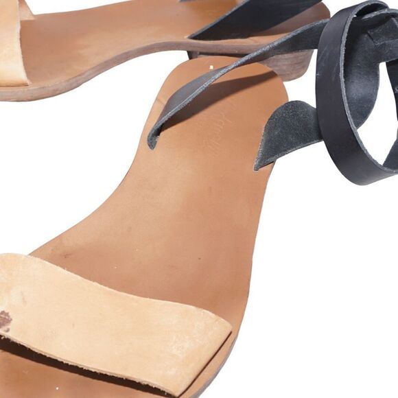 Madewell Boardwalk Ankle Strap Leather Sandals, Size 7 - Picture 7 of 9